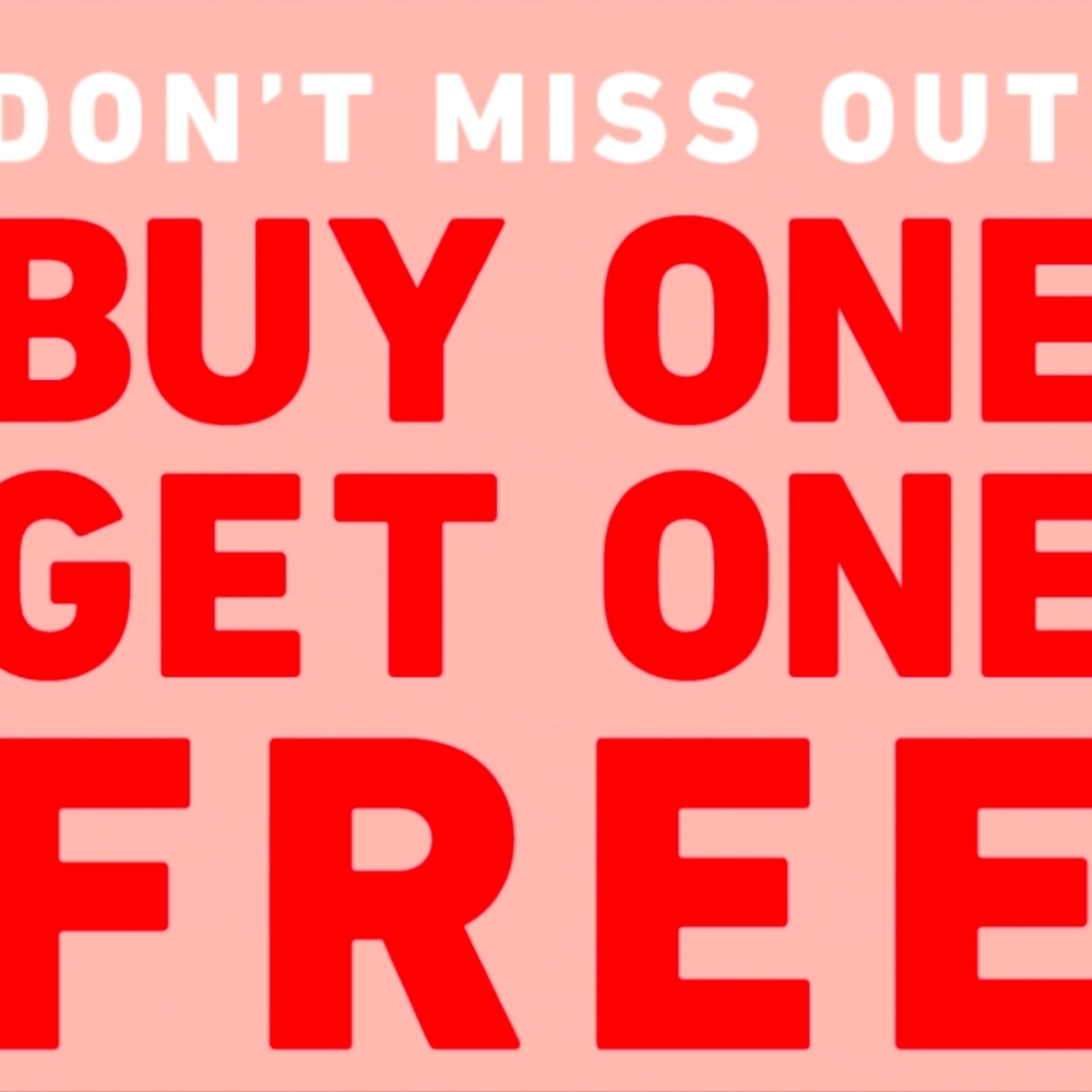 🔴 BOGO Free Sale